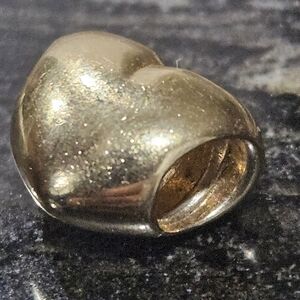 SOLD PANDORA 14K Gold Heart Charm No. 750119